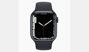 Apple Watch Series 7 45mm aluminium zwart wifi met zwart sportbandje