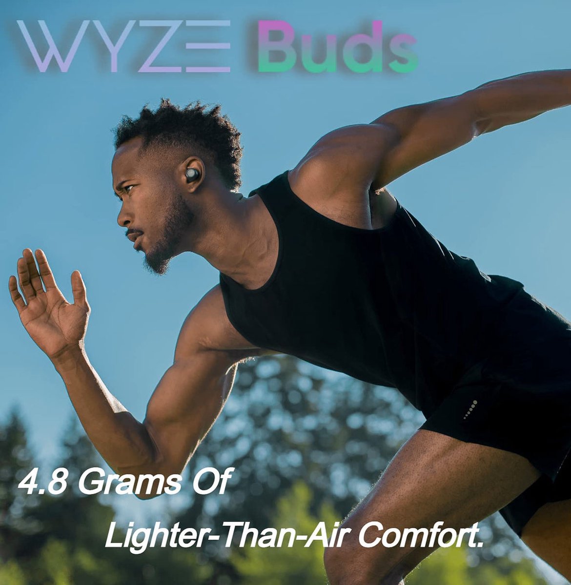 Wyze Buds - Draadloze oordopjes - IPX5 Zweetbestendig - Zwart - Inclusief charging case