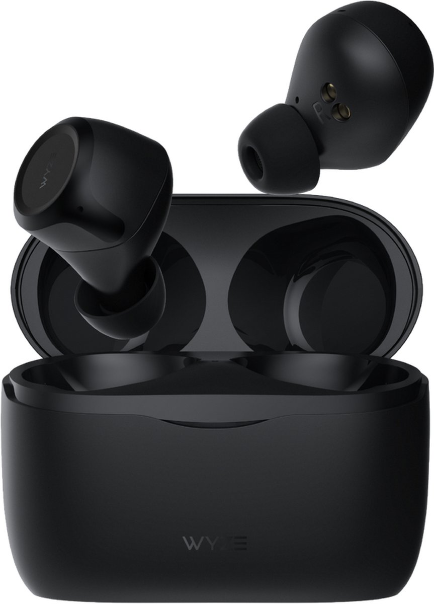 Wyze Buds - Draadloze oordopjes - IPX5 Zweetbestendig - Zwart - Inclusief charging case